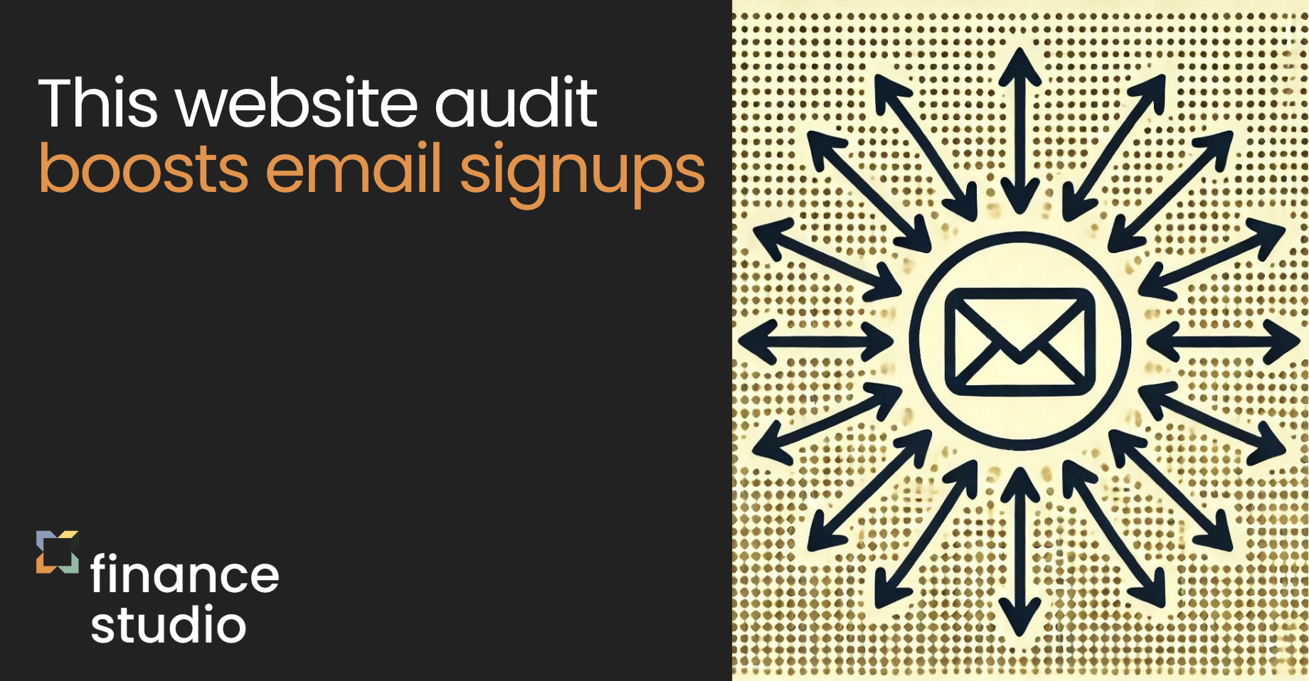 This website audit boosts email signups