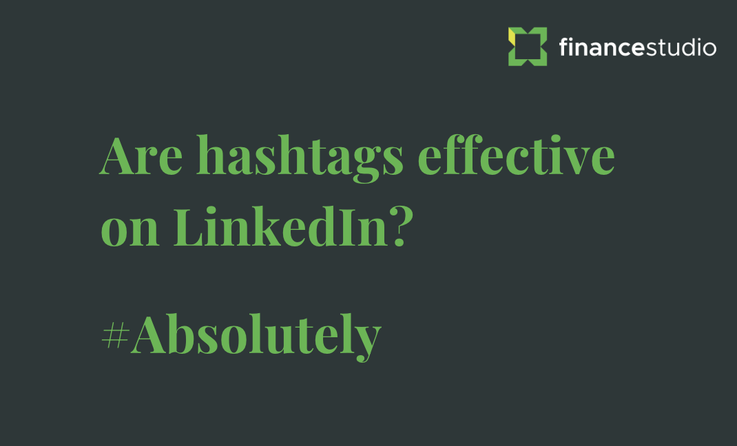 Are hashtags effective on LinkedIn infographic