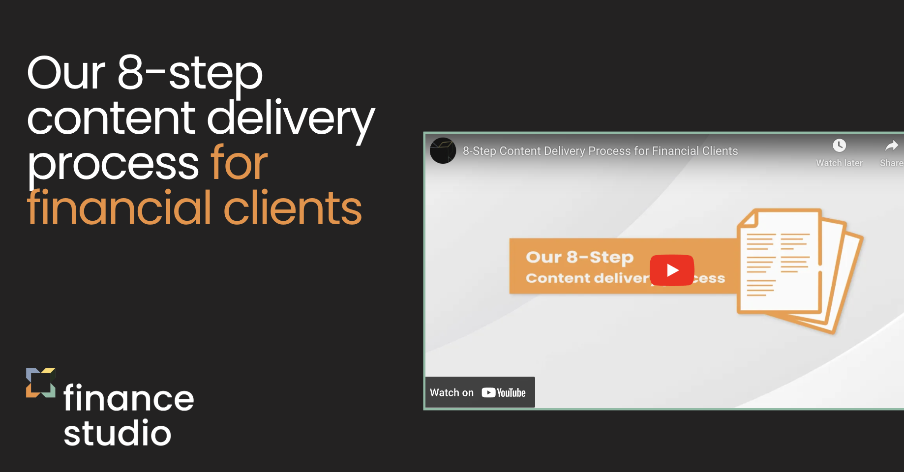 8 Step content delivery process YT video 2