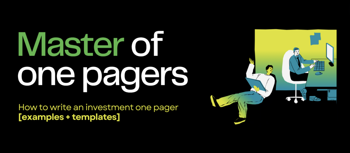 Master of investment one pagers cover art