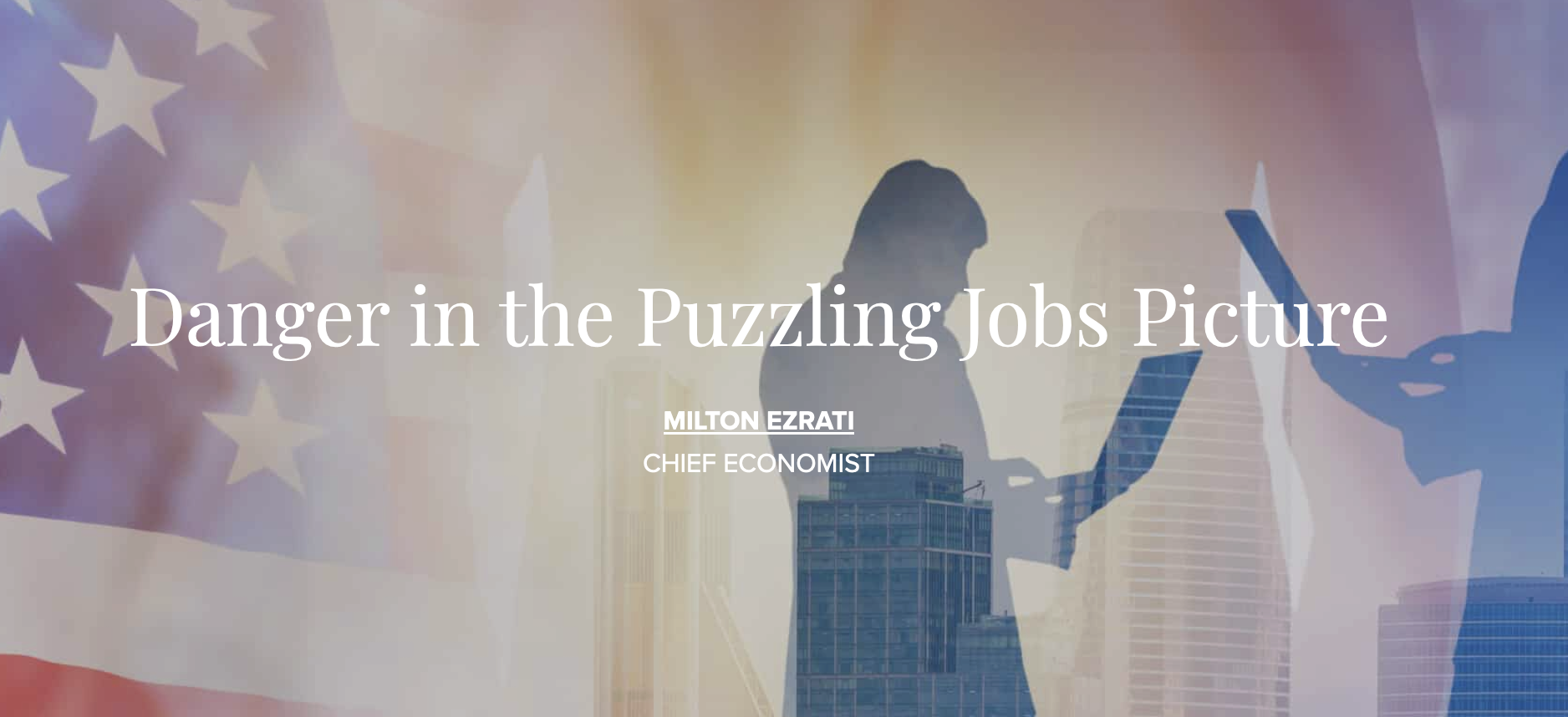 Danger in the Puzzling Jobs Picture