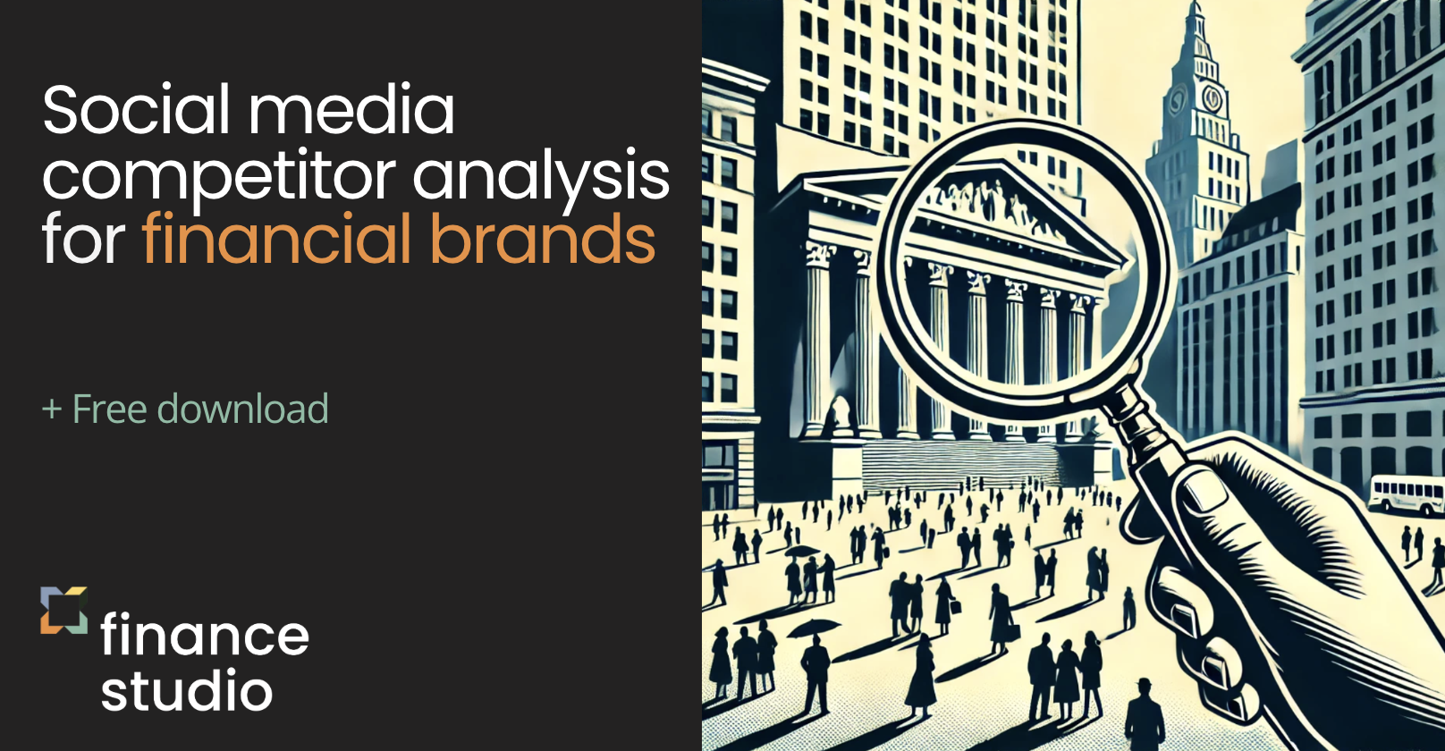 Social media competitor analysis for financial brands